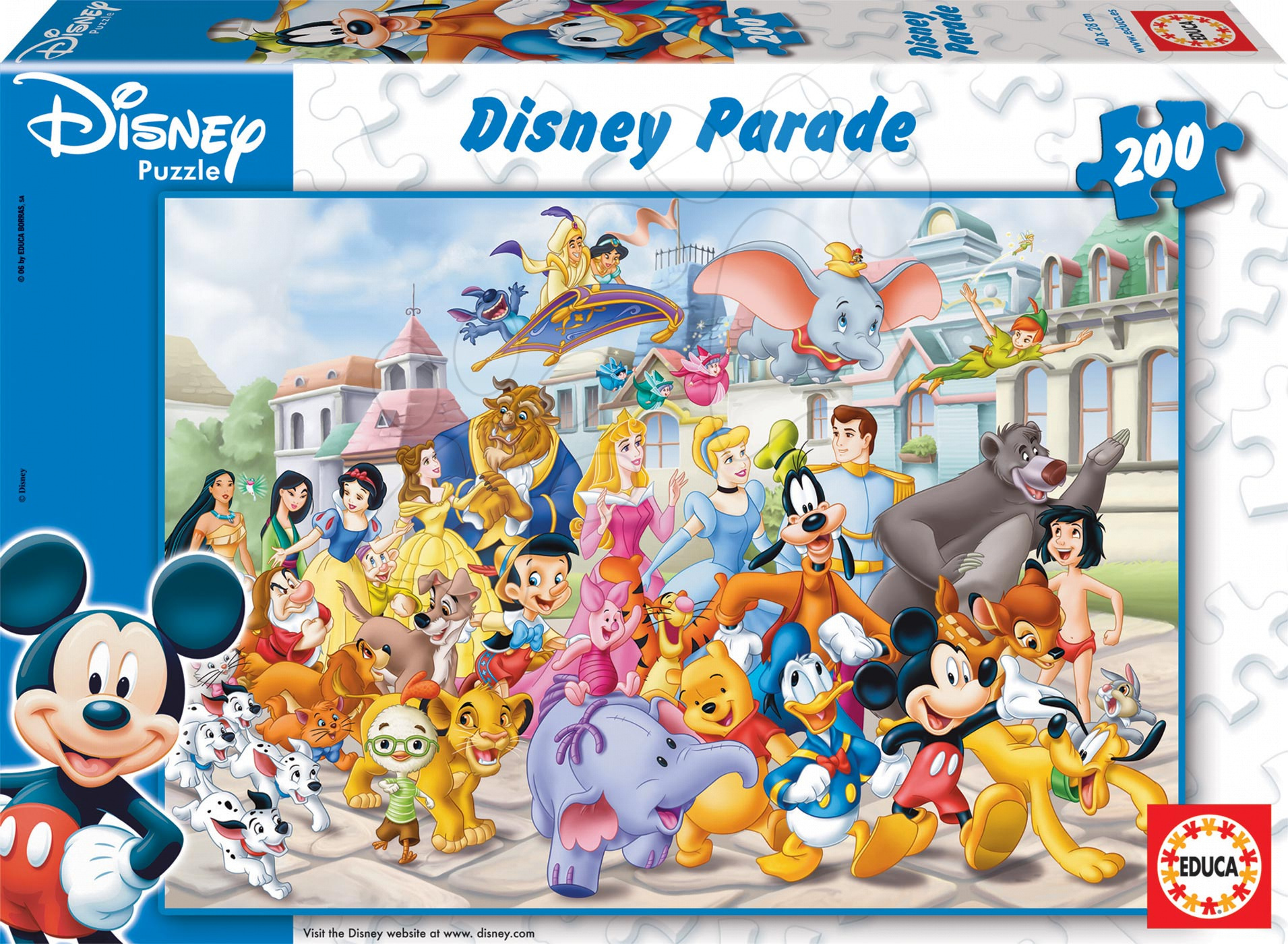 Detské puzzle Disney Sprievod Educa 200 dielov 13289 farebné