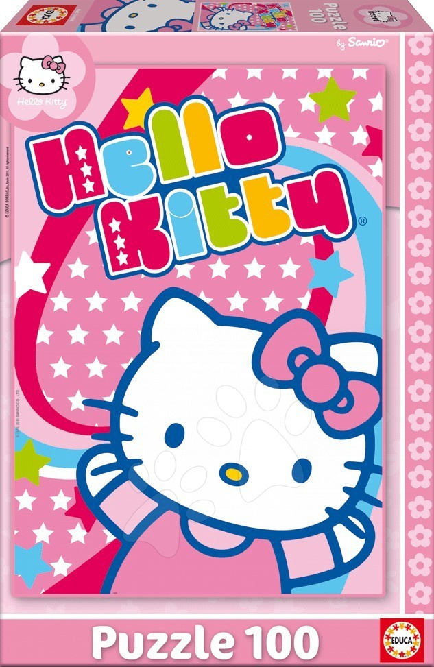 E-shop Detské puzzle Hello Kitty Educa 100 dielov 14965 farebné