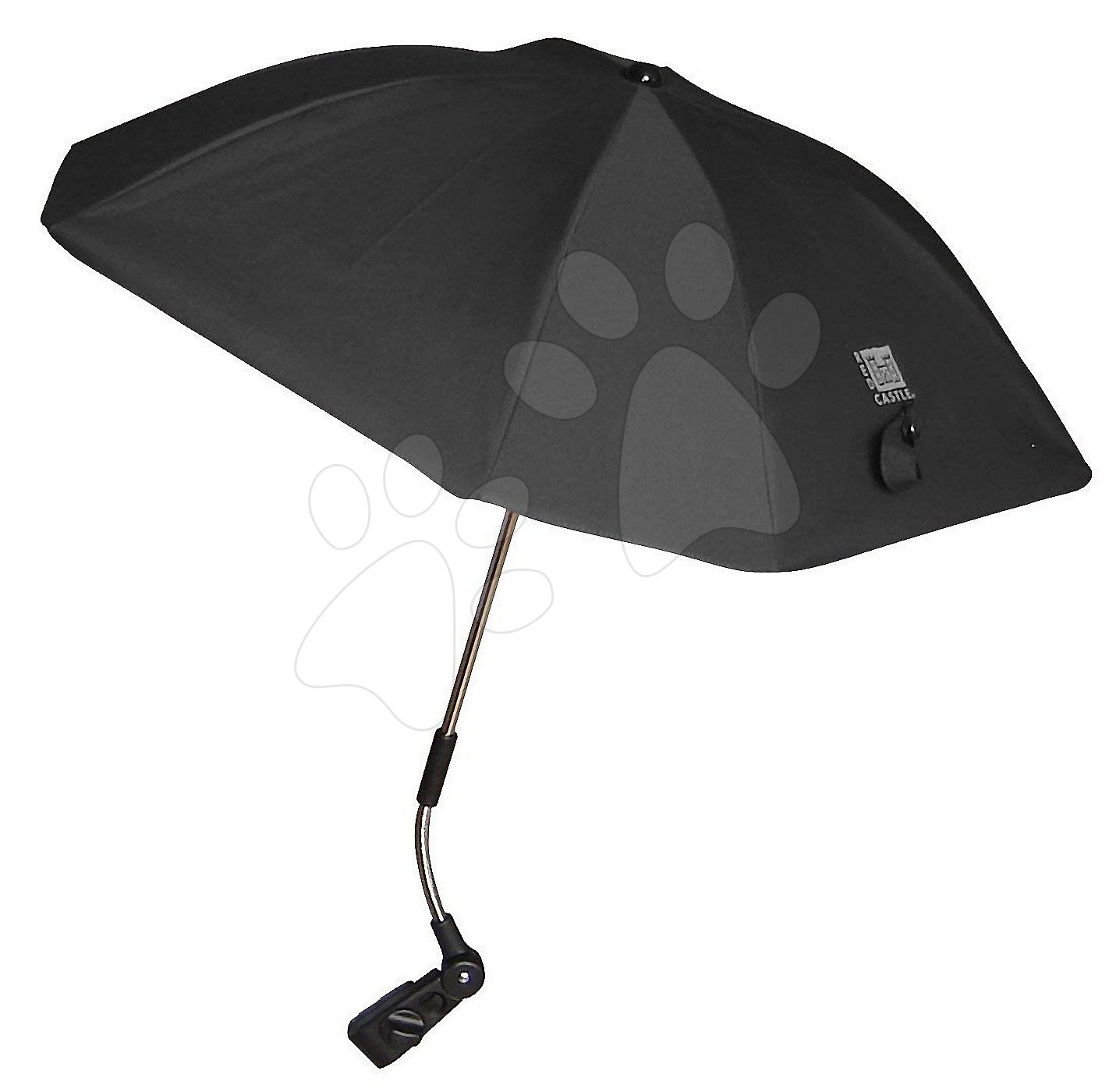 Dáždnik na kočíky Stroller Parasol black Red Castle čierny