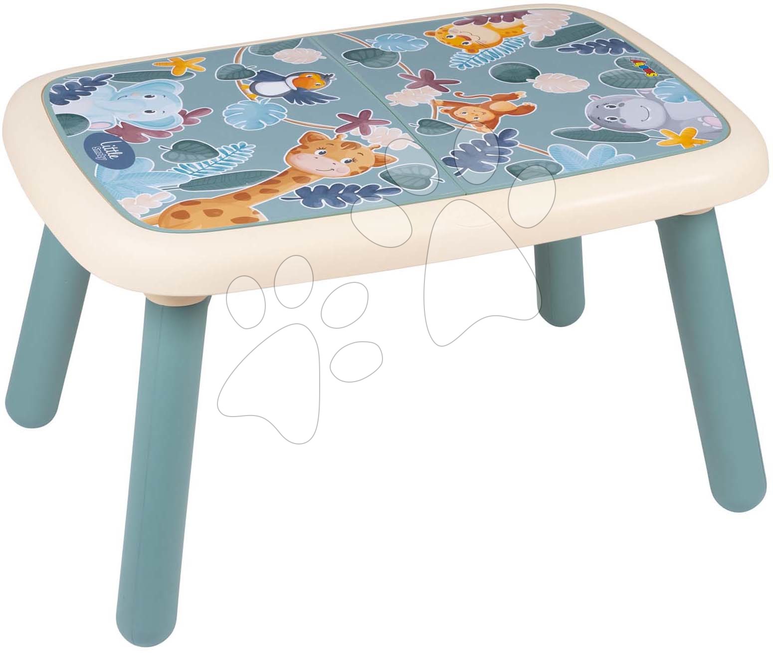 Stůl pro děti Table Green Little Smoby s obrázky zvířátek a UV filtrem od 18 měsíců