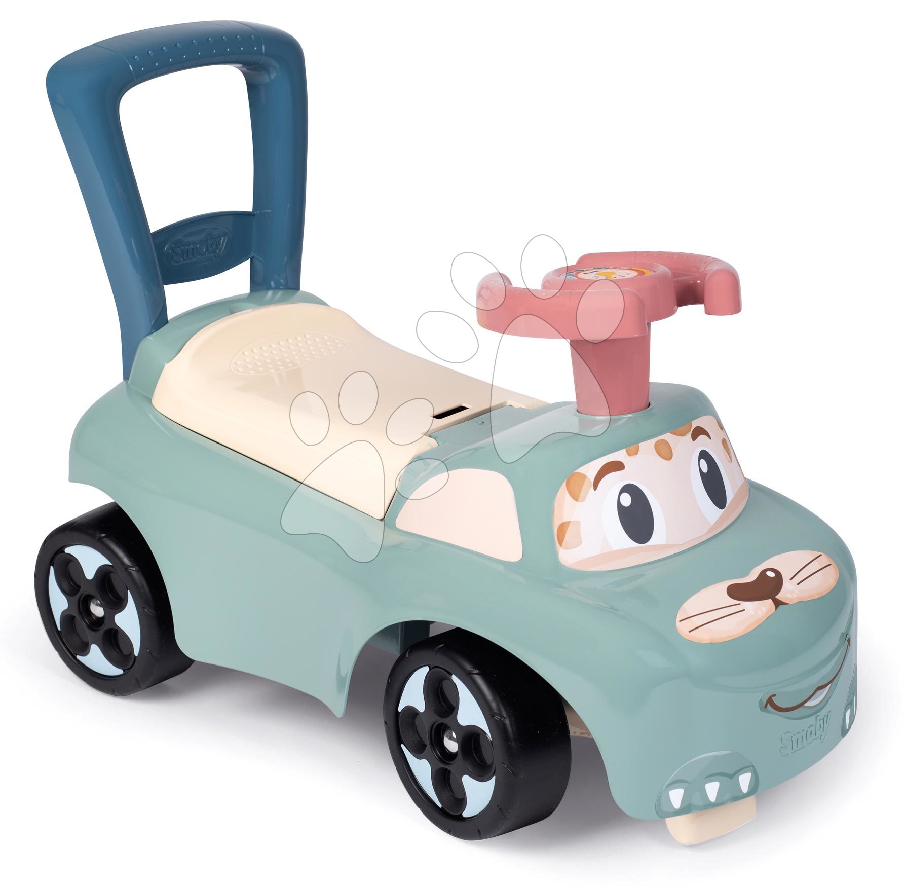 Odrážedla od 10 měsíců - Odrážedlo Auto Ride On Little Smoby ergonomicky tvarované s úložným prostorem od 10 měsíců