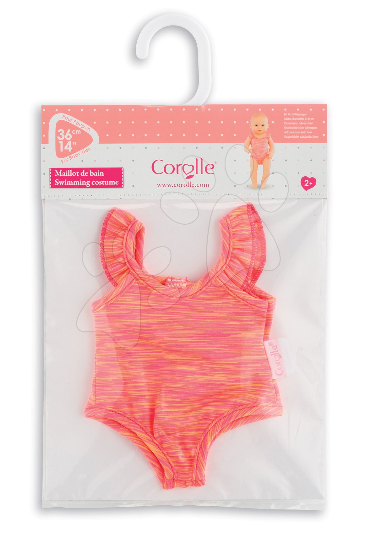 Set De Maillot De Bain Pour Poupée 40-45cm - 1 Maillot + Lunettes - Pur Coton - Jeu De Rôle Piscine/Plage - Enfant 3 Ans Et +
