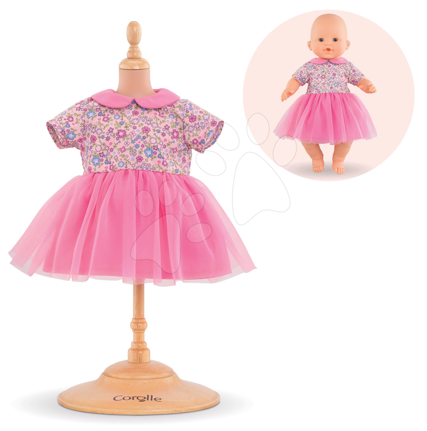 Oblečenie pre bábiky - Oblečenie Dress Pink Sweet Dreams Mon Grand Poupon Corolle pre 36 cm bábiku od 24 mes