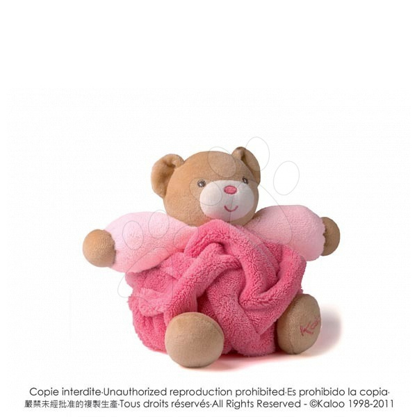 Plyšové medvede - Plyšový medvedík Plume-Raspberry Bear Kaloo 18 cm v darčekovom balení pre najmenších ružový