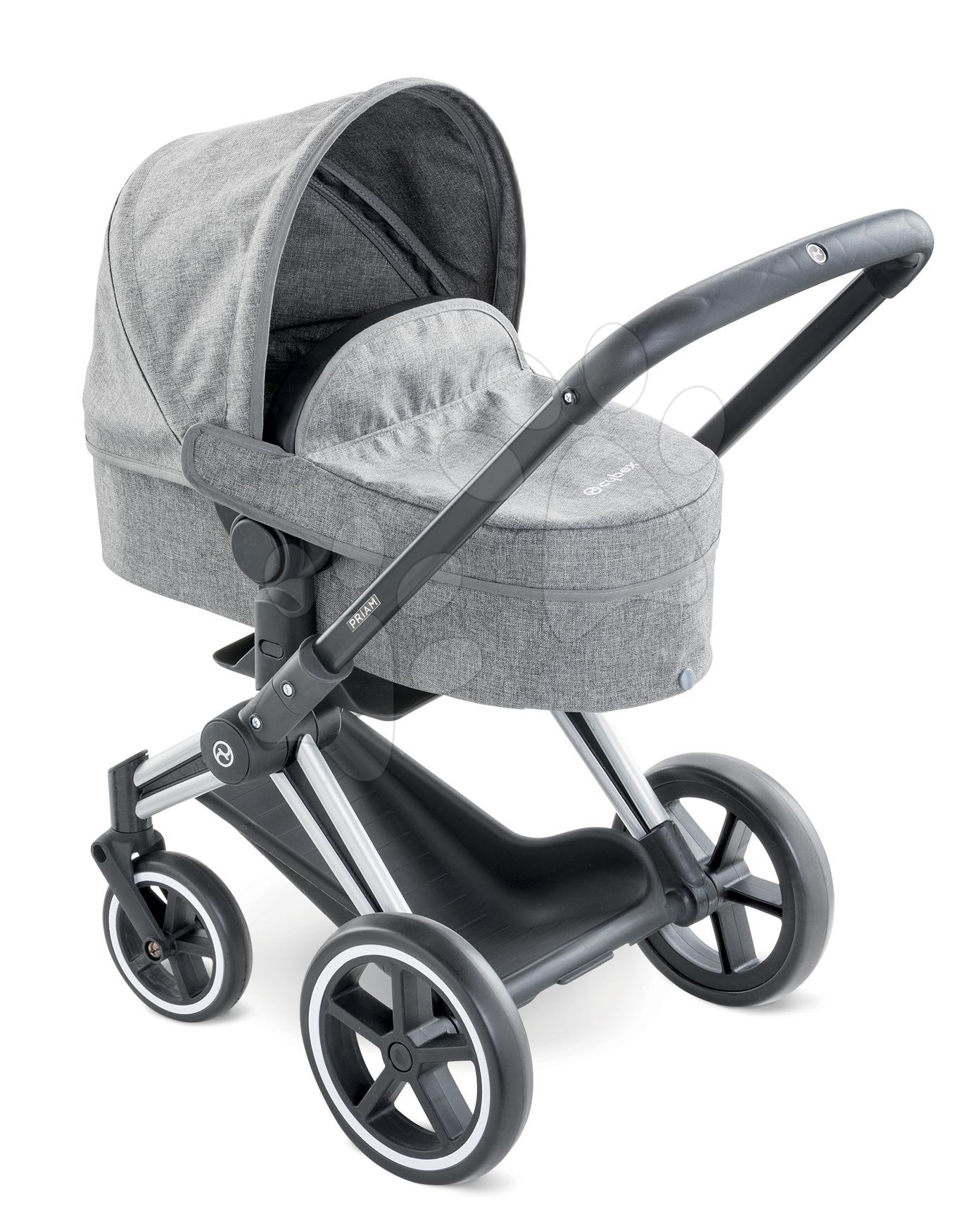 Babakocsi hármas kombináció Cybex Landau 3in1 Priam Corolle összecsukható többfunkciós elülső kerekekkel 42 cm játékbabának