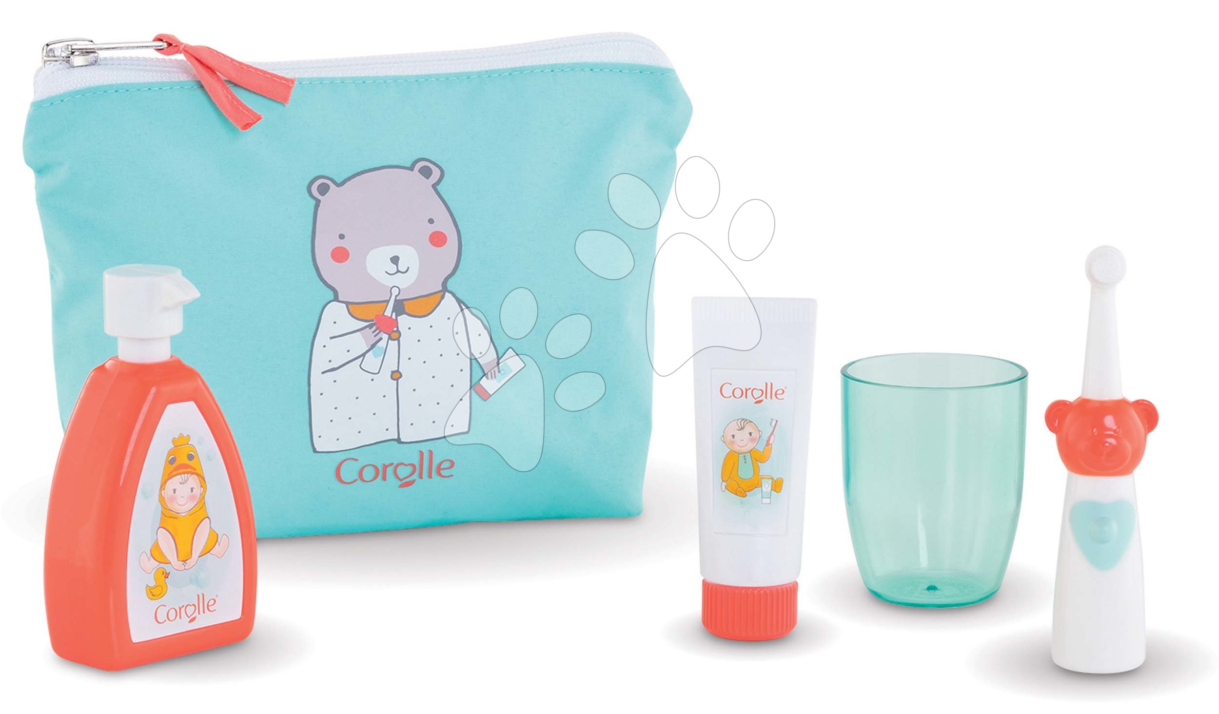 E-shop Kozmetická taštička Care Pouch Corolle pre 36-42 cm bábiku 5 doplnkov od 24 mes