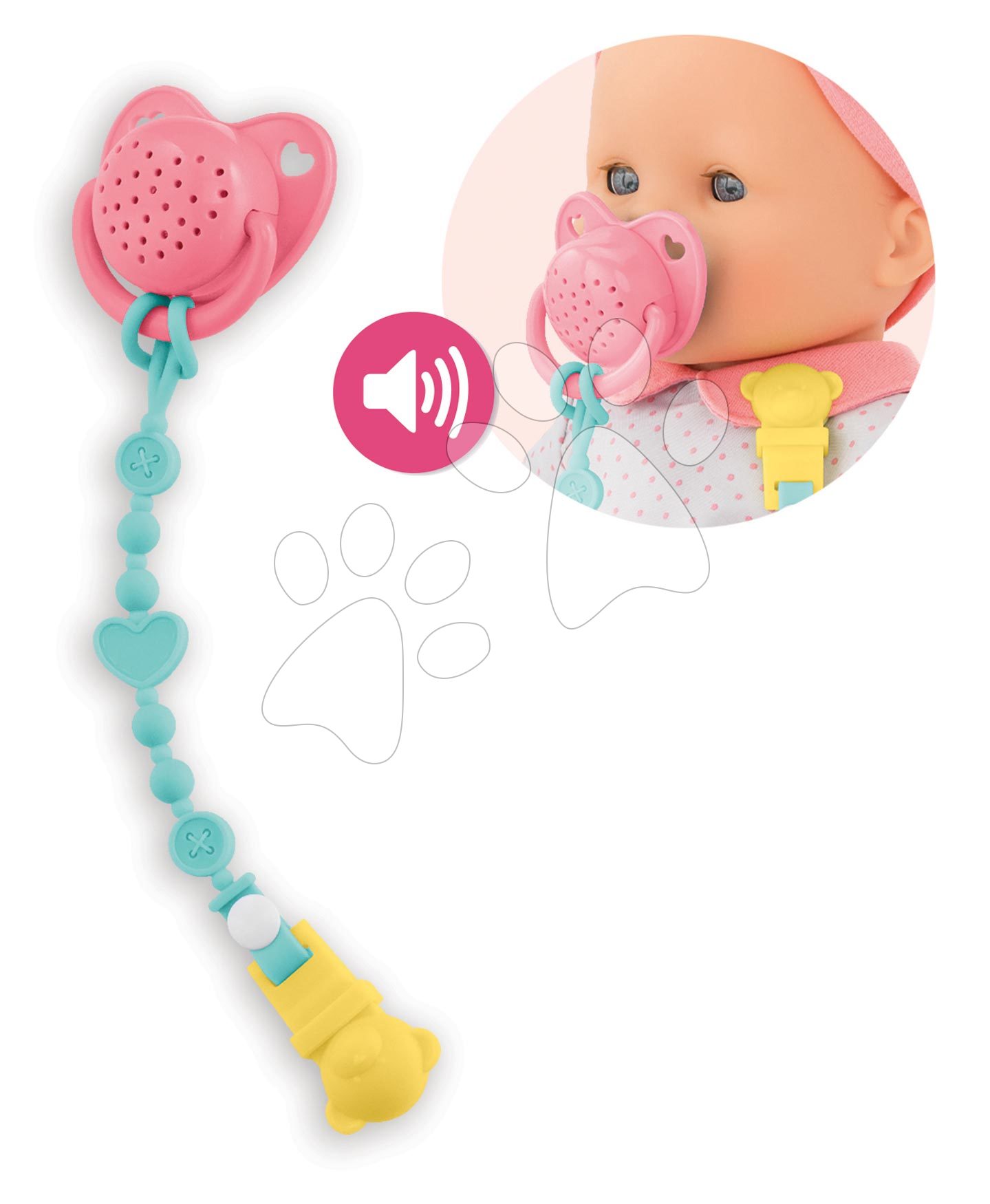 Cumi Pacifier Corolle 36 cm játékbabának hanggal