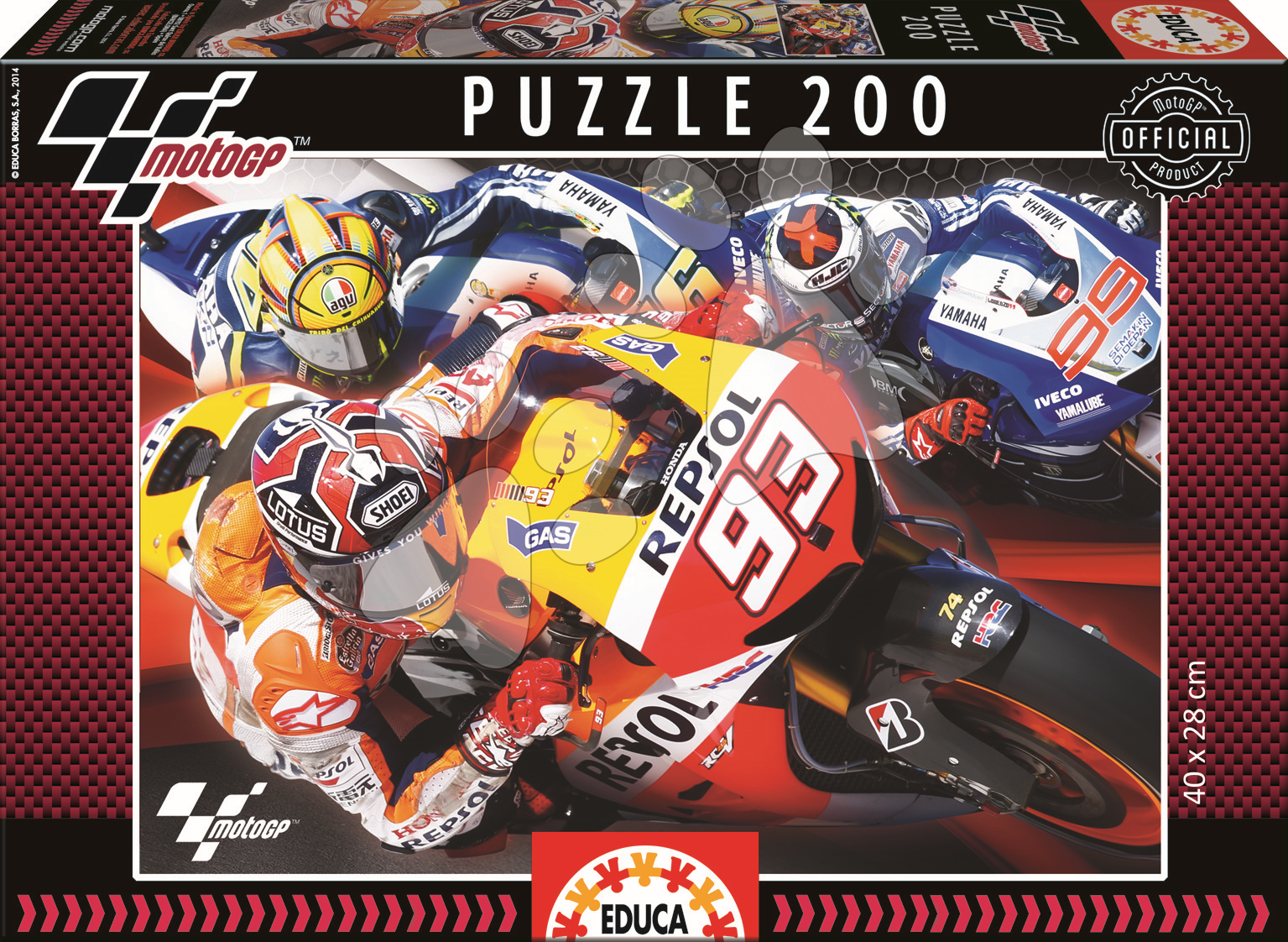 Detské puzzle od 100-300 dielov - Puzzle Moto GP Educa 200 dielov