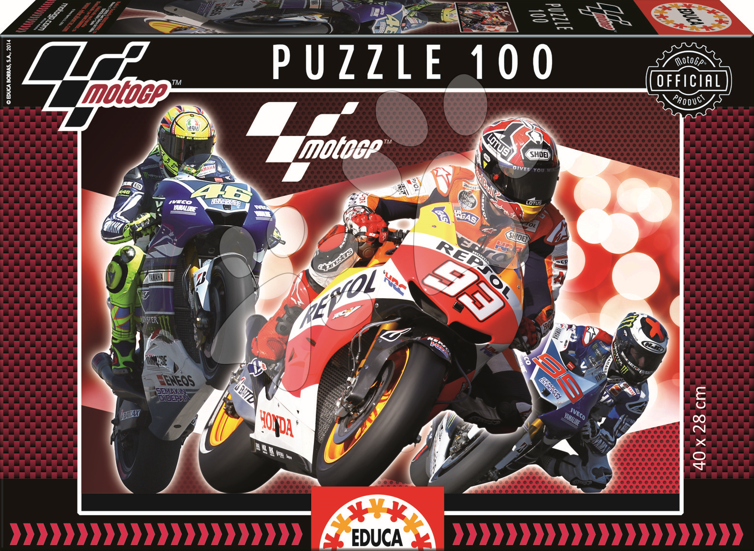 Detské puzzle od 100-300 dielov - Puzzle Moto GP Educa 100 dielov od 5 rokov