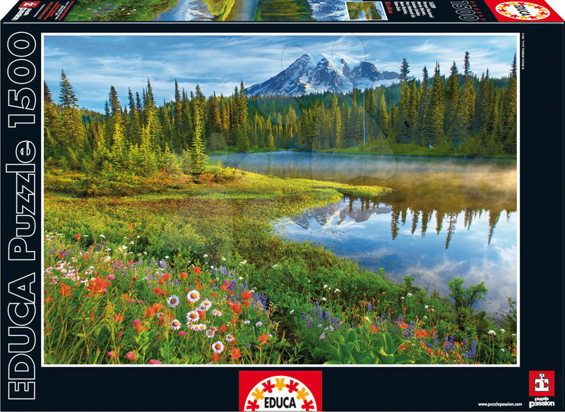 Puzzle 1500 dielne - Puzzle Genuine Rainier Reflections Educa 1500 dielov