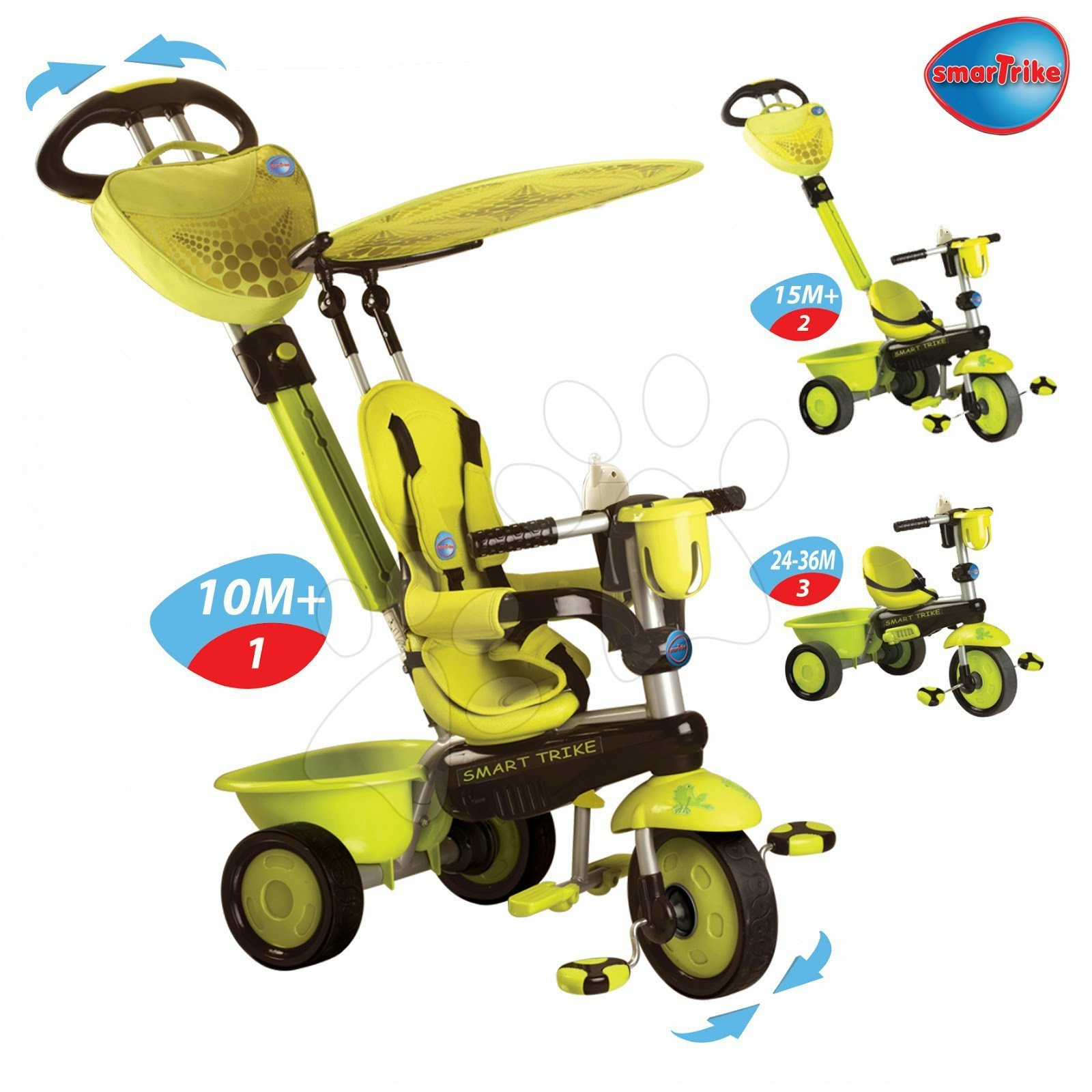 Triciclo smart trike verde cheap