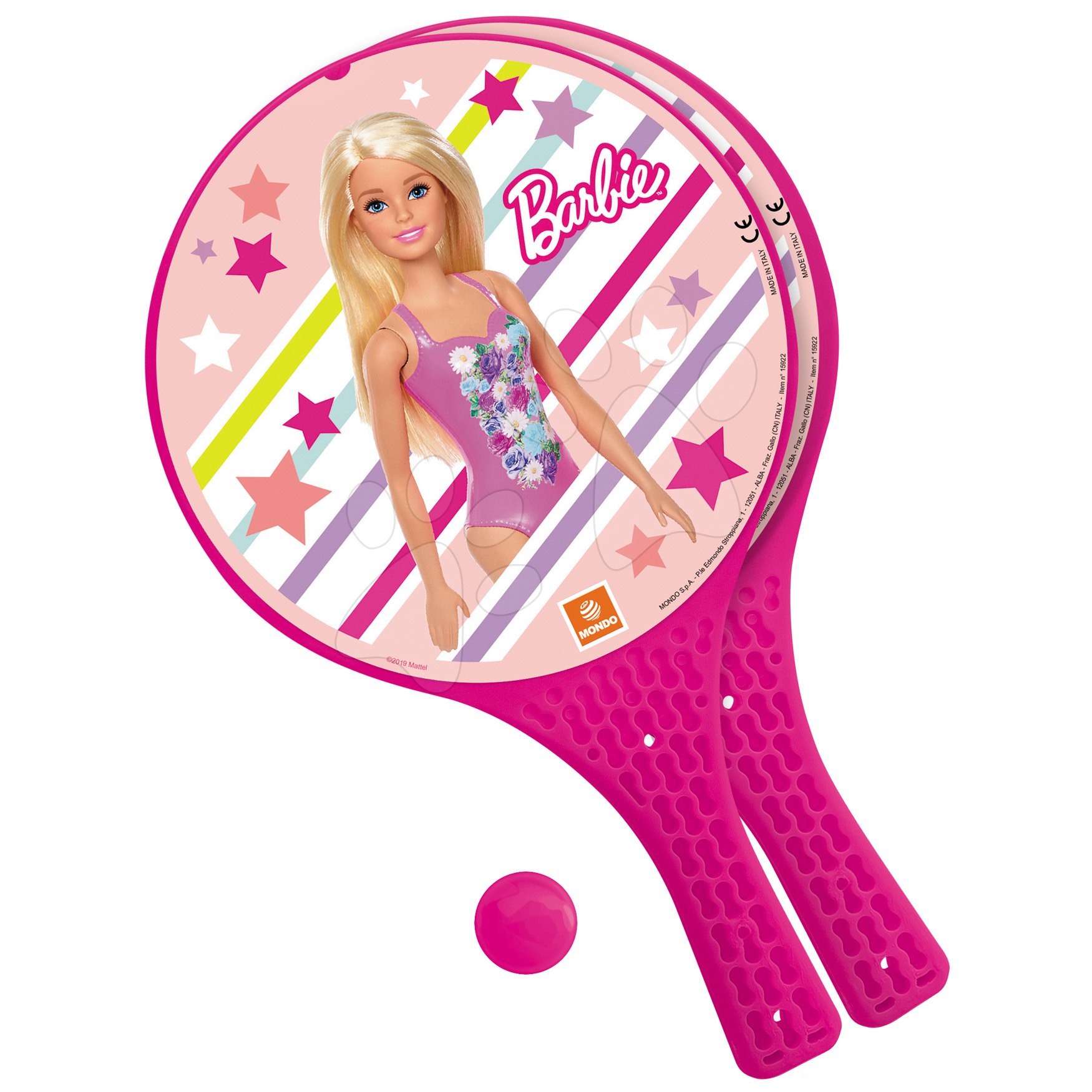 Tenis - Plážový tenis set Barbie Mondo s 2 raketami a míčkem