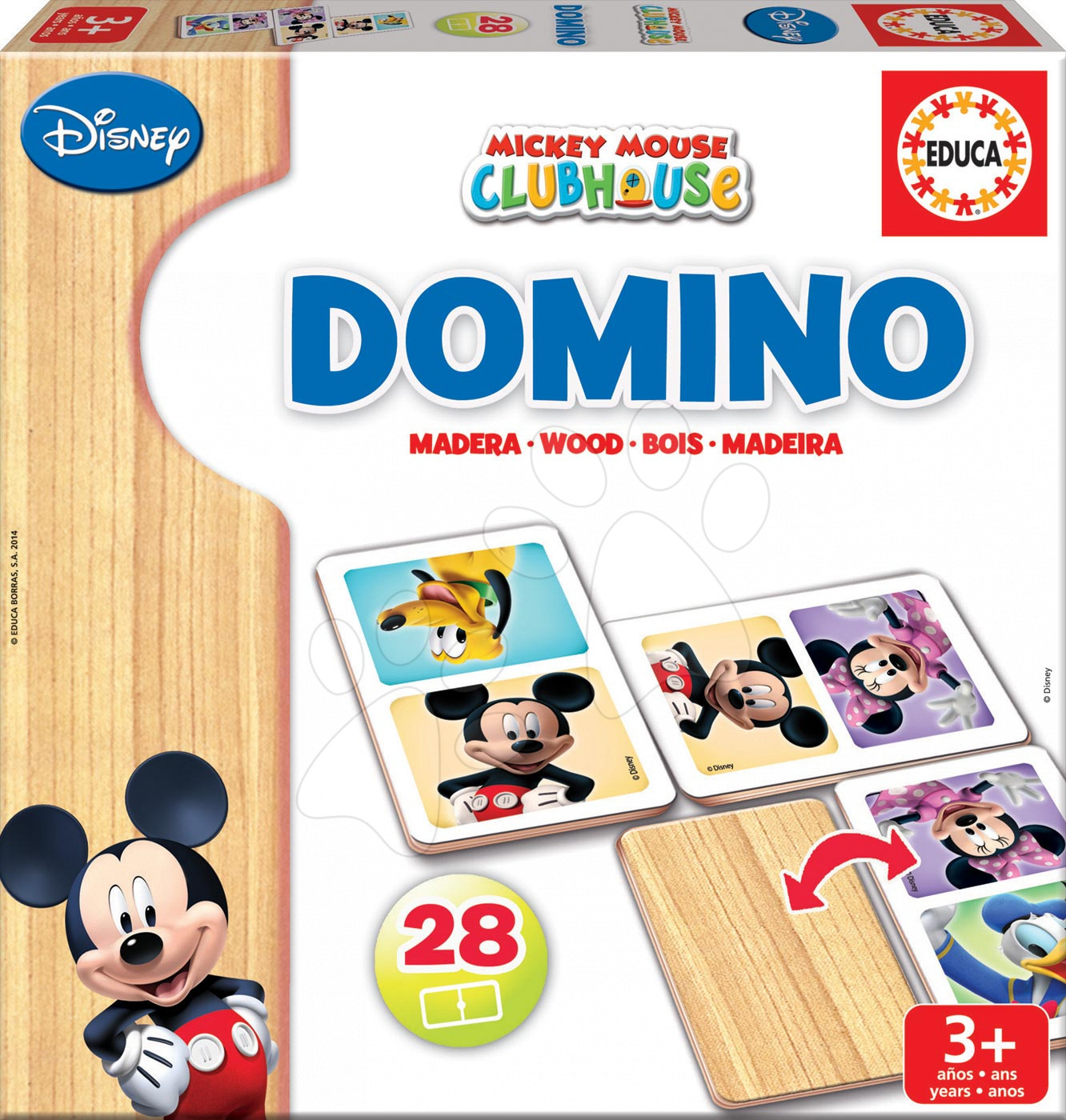 Educa gyermek dominó fából Mickey Mouse és barátai 28 db 16037