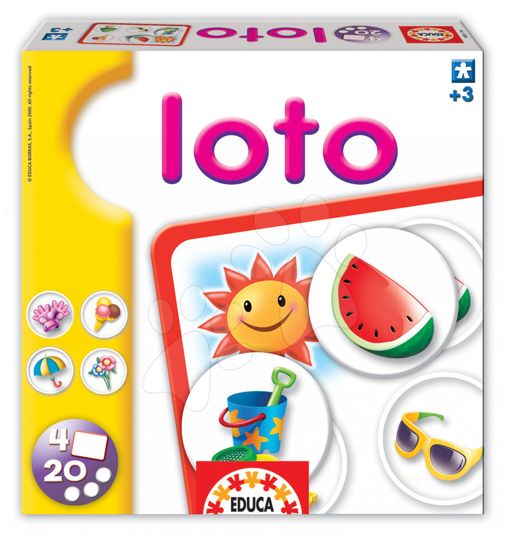 Domino a Lotto - Loto Štyri ročné obdobia Educa 20 ks