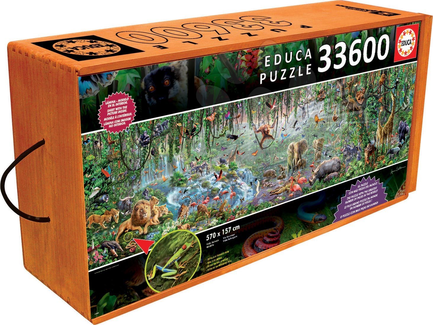 E-shop Educa Puzzle Genuine Wildlife 33 600 dielov 16066 farebné