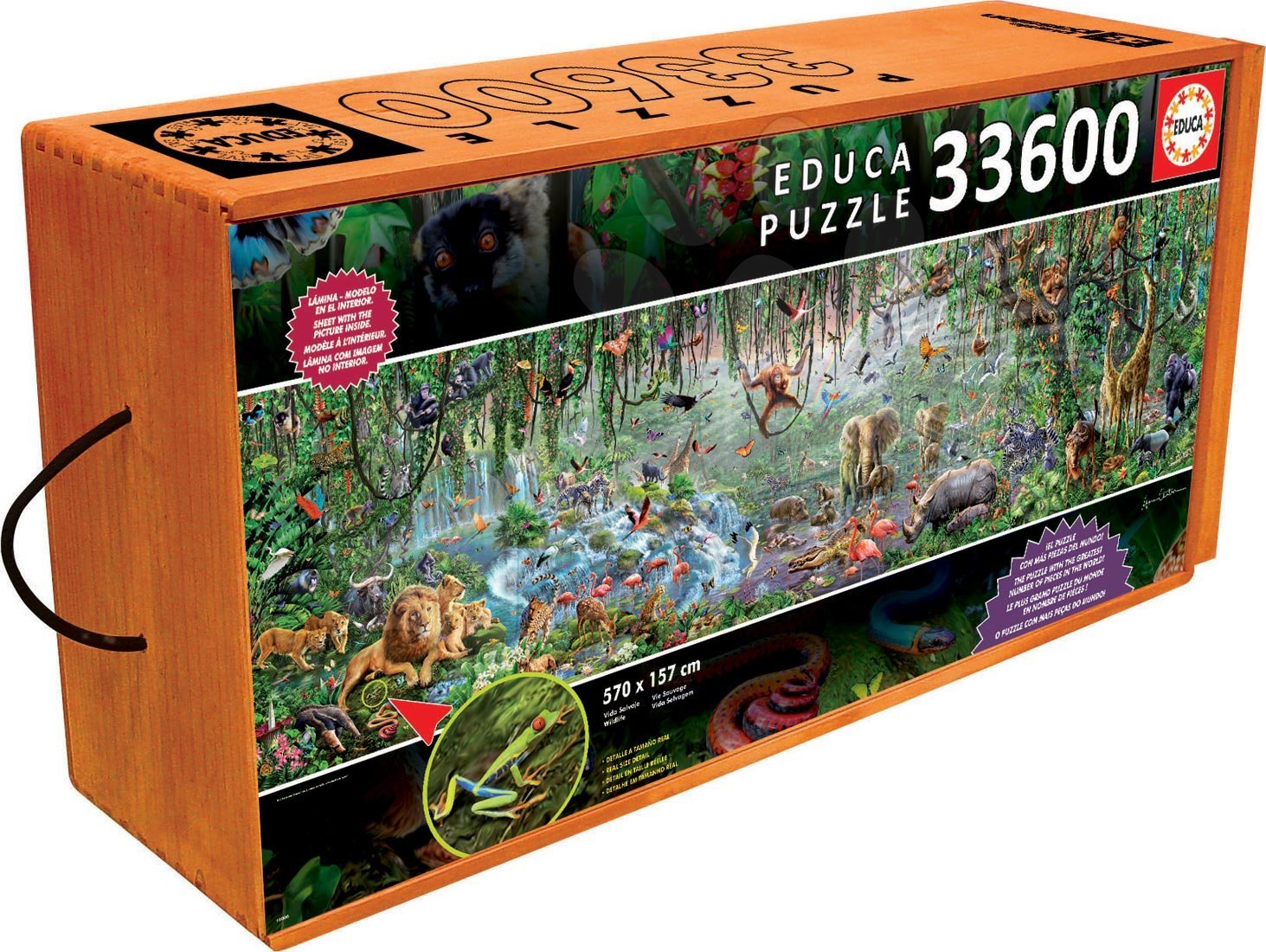 Skl da ka Puzzle Educa Wildlife 33 600 Ks