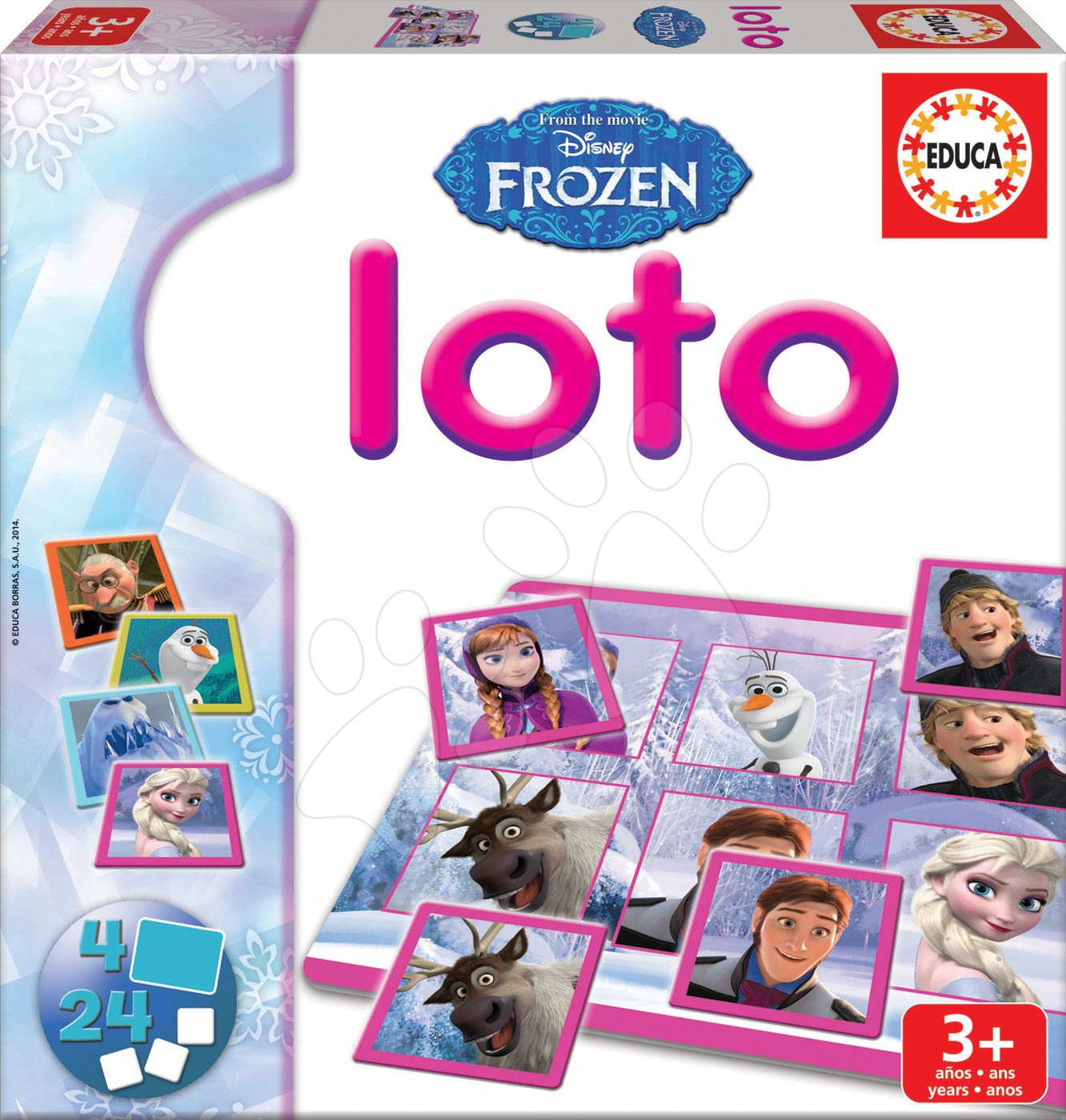 Domino a Lotto - Hra Frozen Loto Educa 24 ks