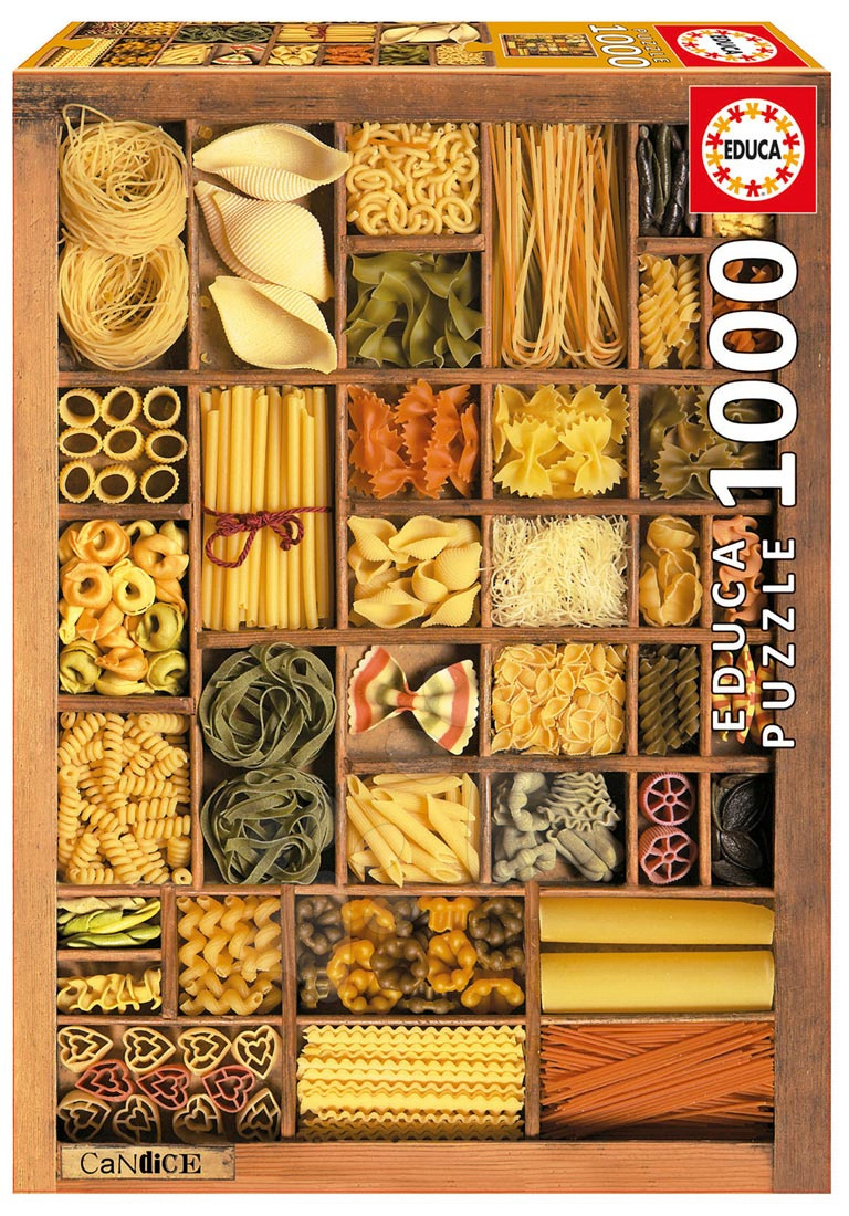 Puzzle 1000 dielne - Puzzle Genuine Pasta Basta III Educa 1000 dielov od 12 rokov