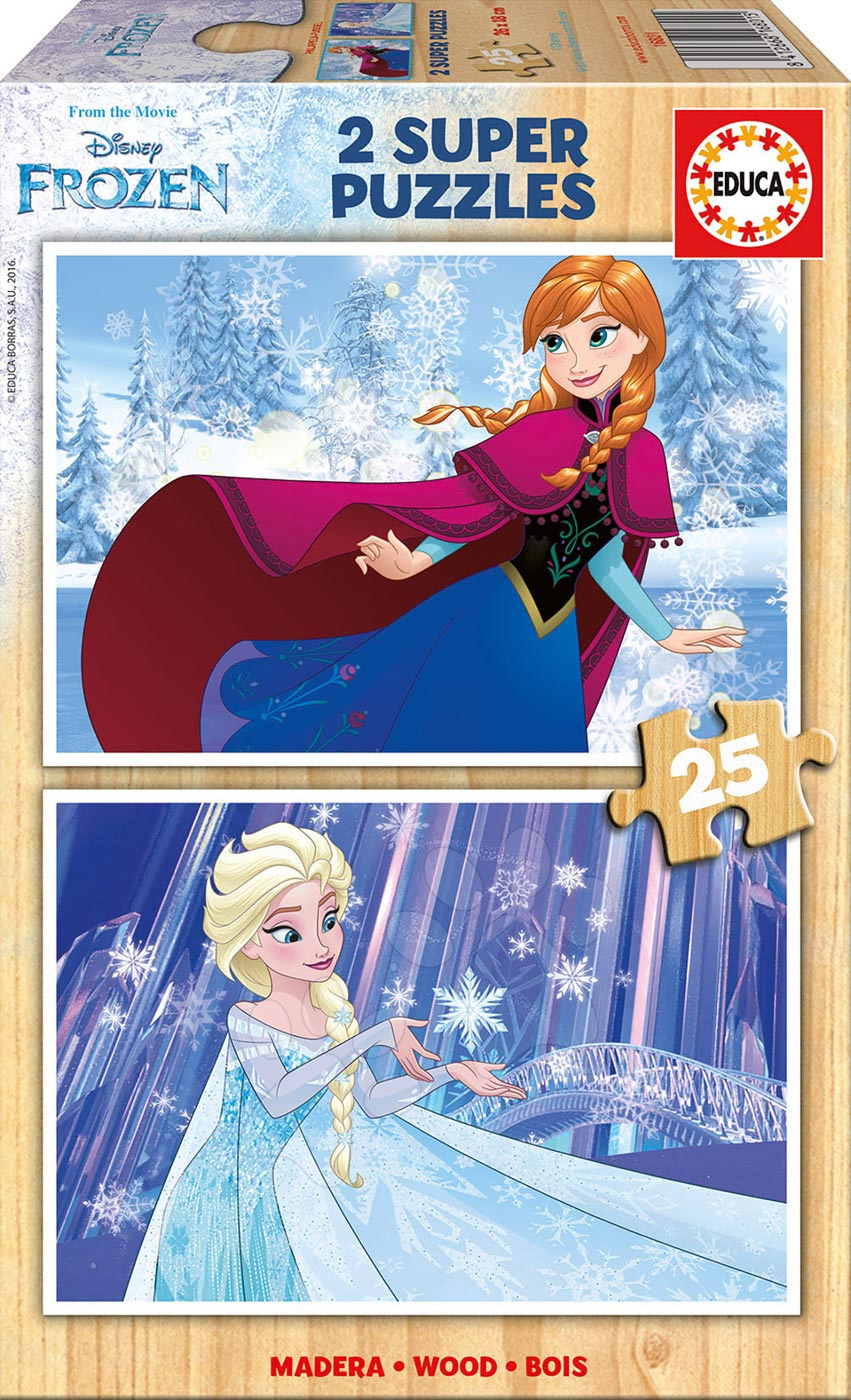 Drevené puzzle Frozen Educa 16801