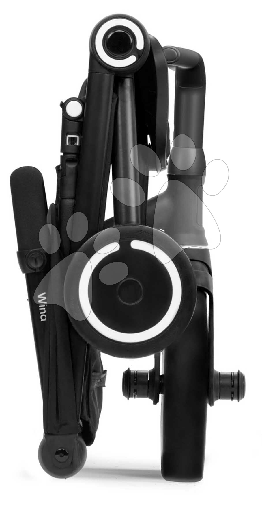 3-wheel bike and stroller, foldable Wind Black 4v1 smarTrike