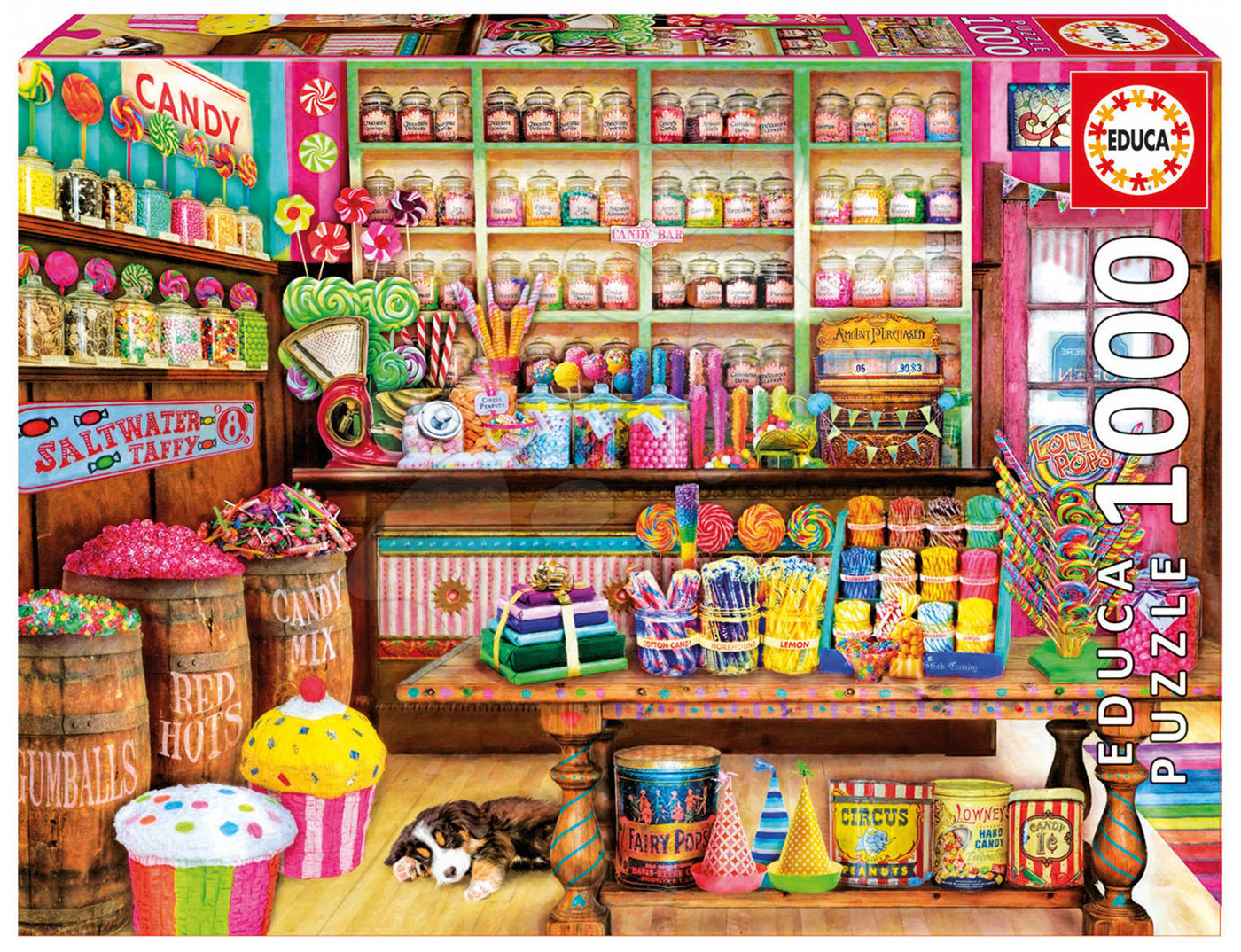 E-shop Educa puzzle Genuine Candy Shop 1000 dielov 17104