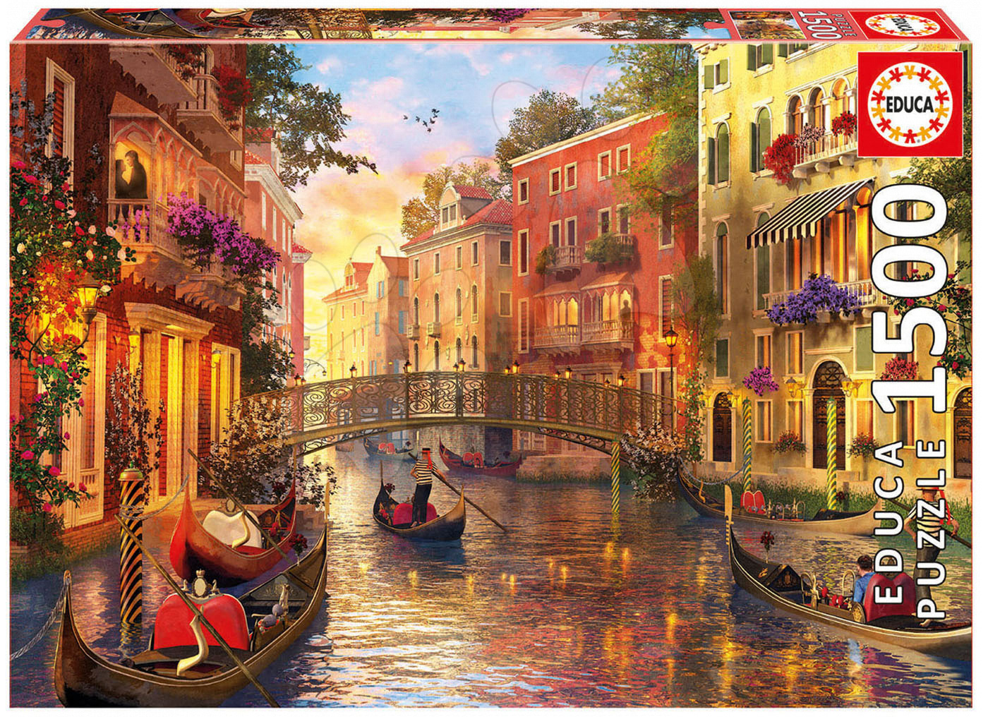 Educa puzzle Genuine Sunset in Venice 1500 dielov 17124