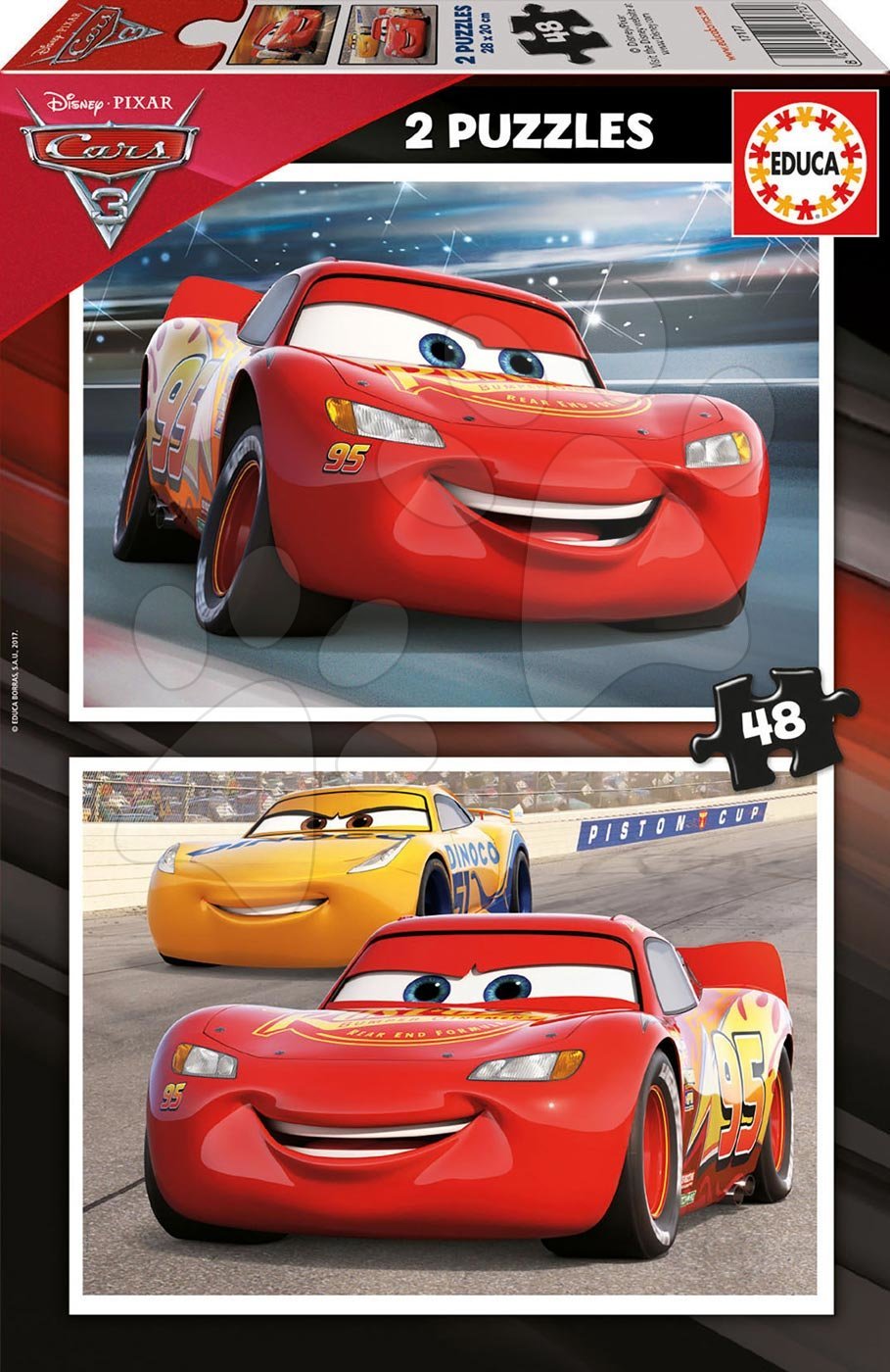 Puzzle Cars 3 Educa 2 x 48 dílků od 5 let