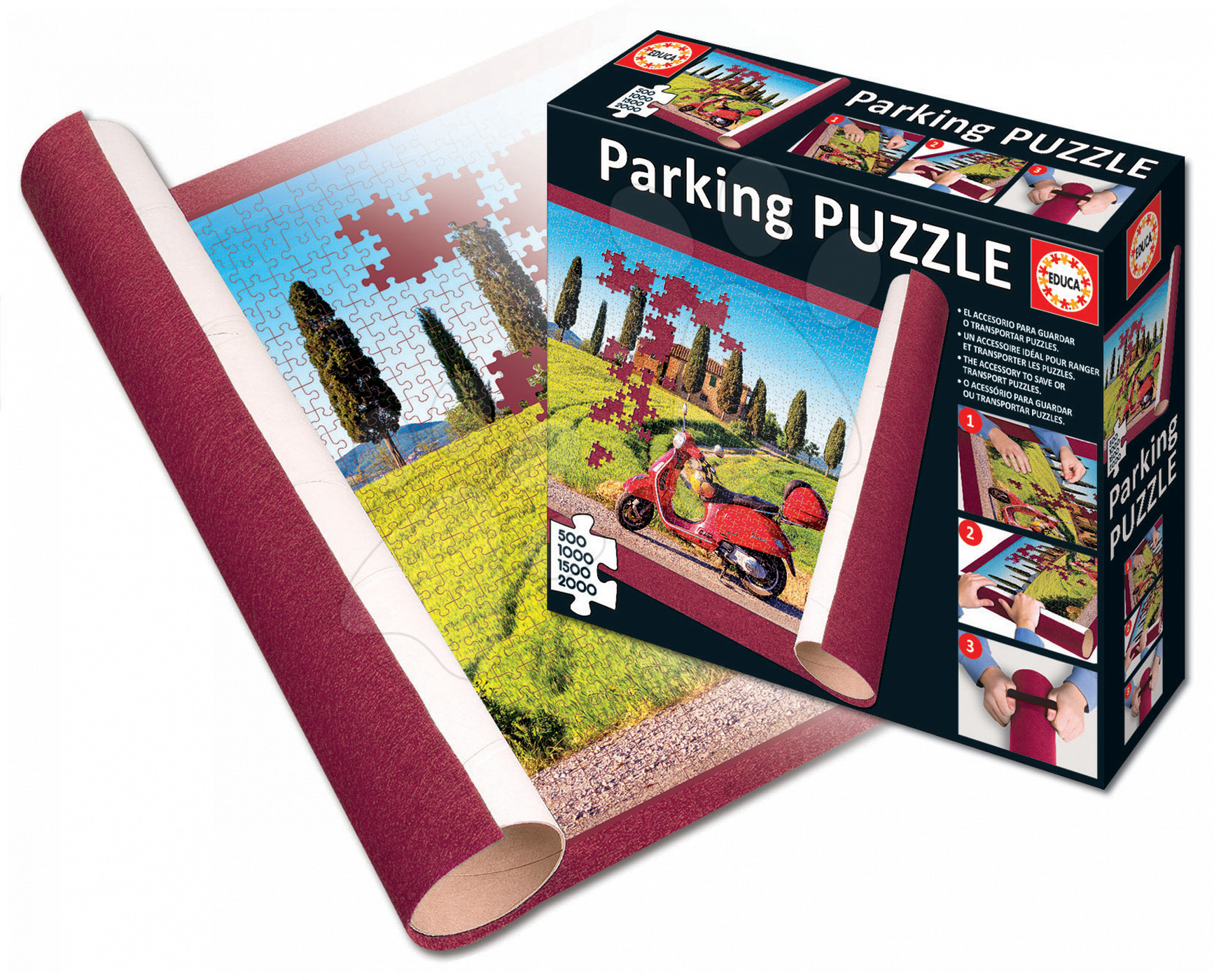 Tappetino per puzzle Parking Educa