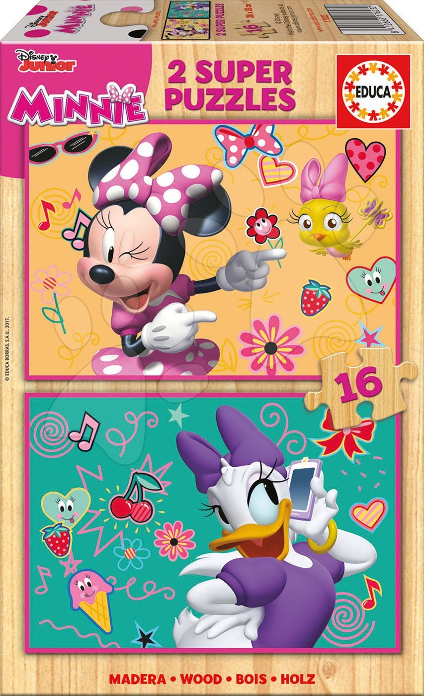 Educa fa puzzle gyerekeknek Minnie Happy Helpers 2*16 darabos 17623