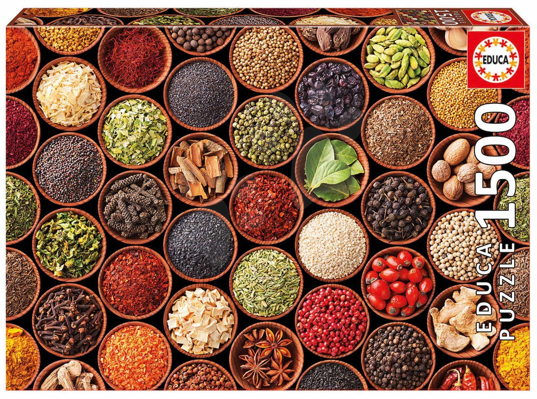 Educa puzzle Herbs and spices 1500 darabos és fix ragasztó 17666