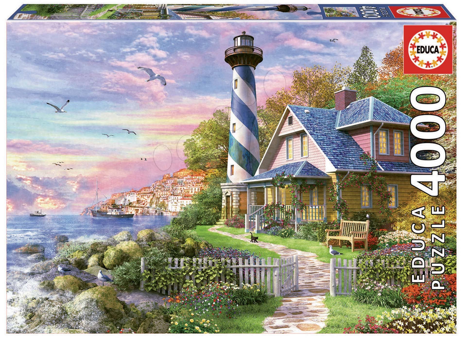 Educa puzzle Lighthouse at Rock Bay 4000 darabos 17677