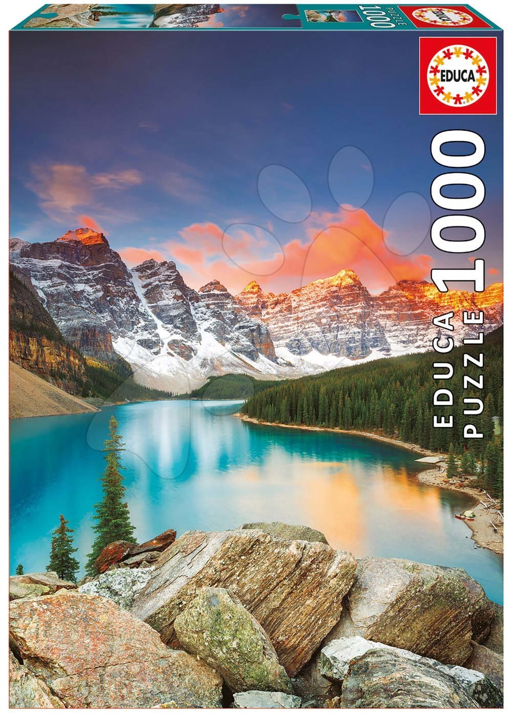 Educa Moraine Lake, Banff national park Canada 1000 dílků a fix lepidlo 17739