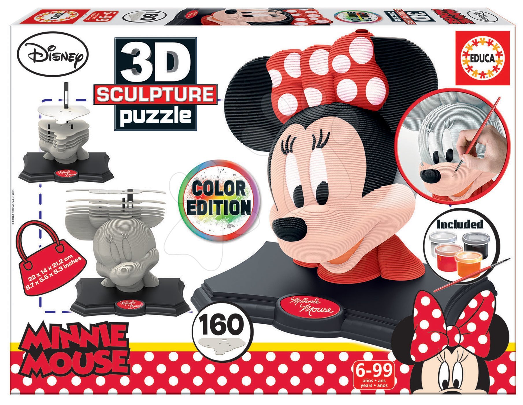 Educa puzzle 3D Sculpture Minnie Colour Edition 17930