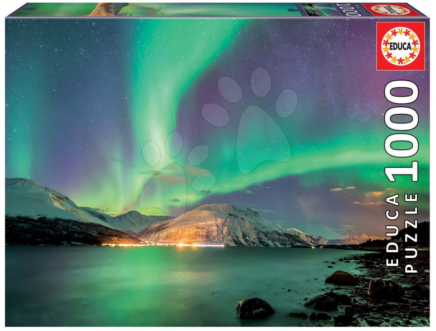 Educa puzzle Aurora Borealis 1000 dielov a fix lepidlo 17967