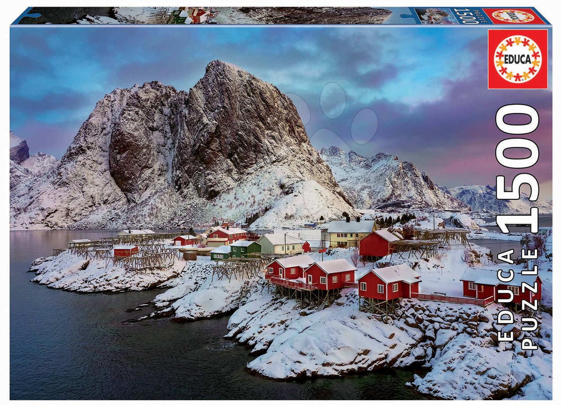 Educa puzzle Lofoten Islands Norway 1500 darabos és fix ragasztó 17976