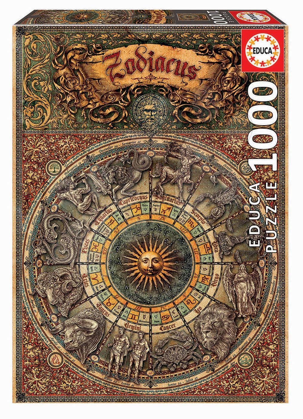 Educa puzzle Zodiac 1000 darabos és fix ragasztó 17996