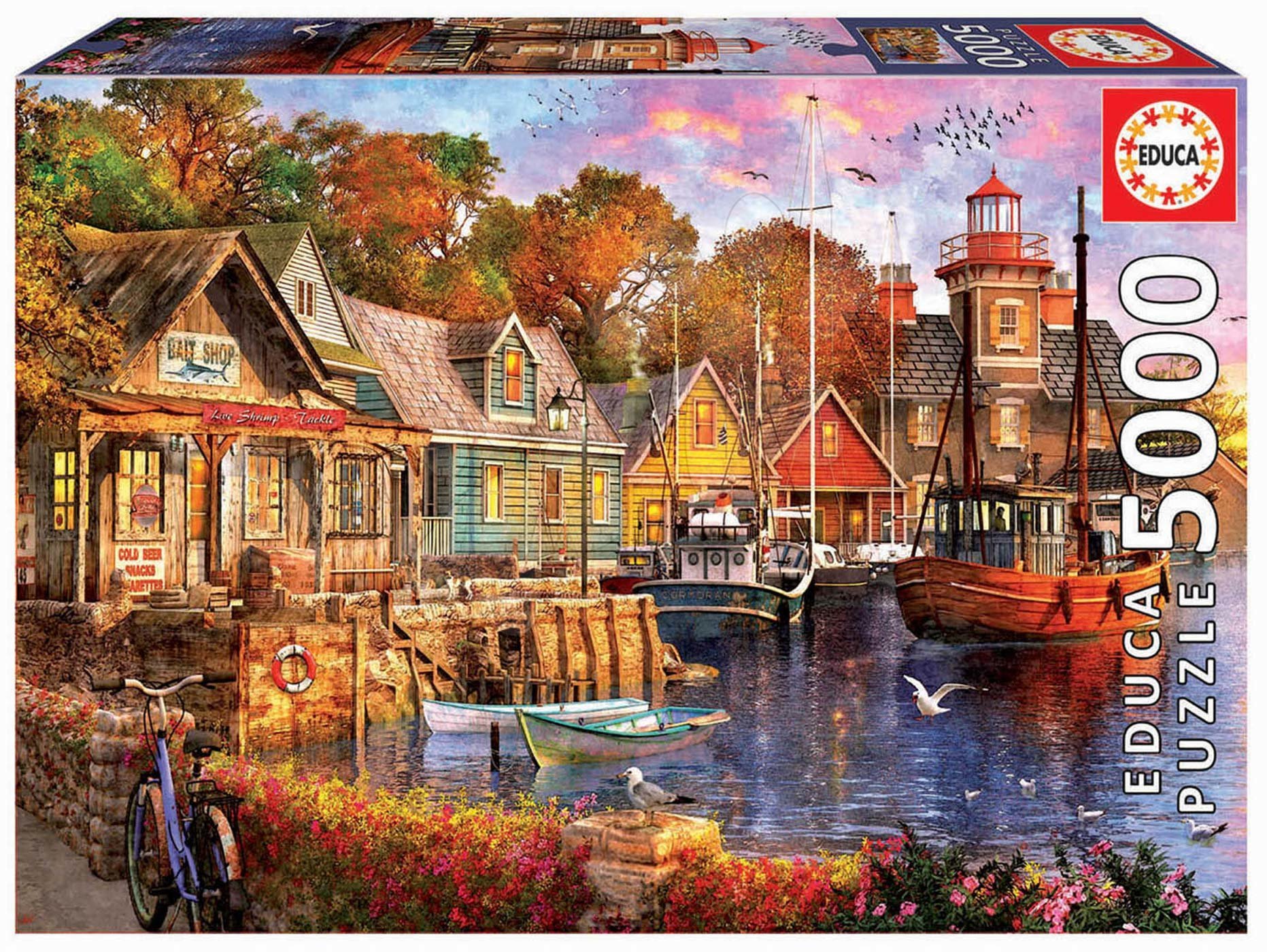 Educa puzzle The harbour evening 5000 darabos 18015