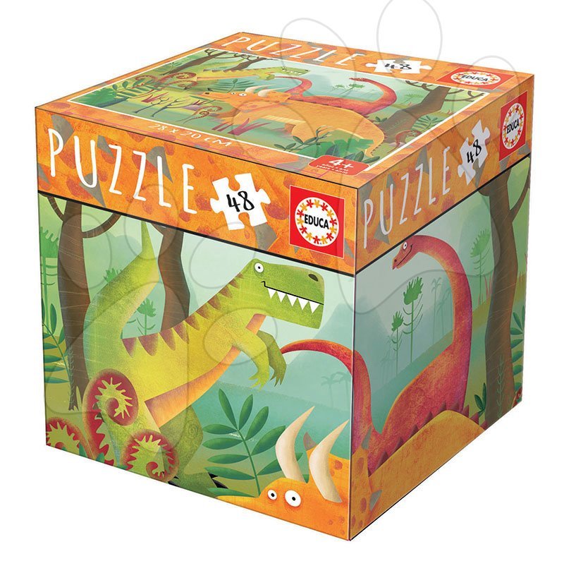 Puzzle Mini Box Dinosaurs Educa 48 dielov od 4 rokov