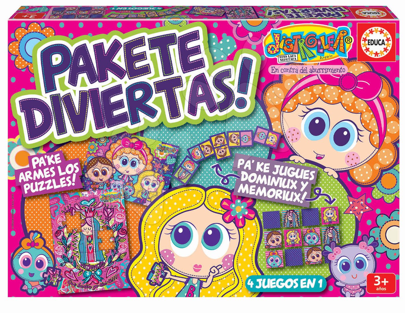 Puzzle, dominó és pexeso Distroller Disney Superpack Educa