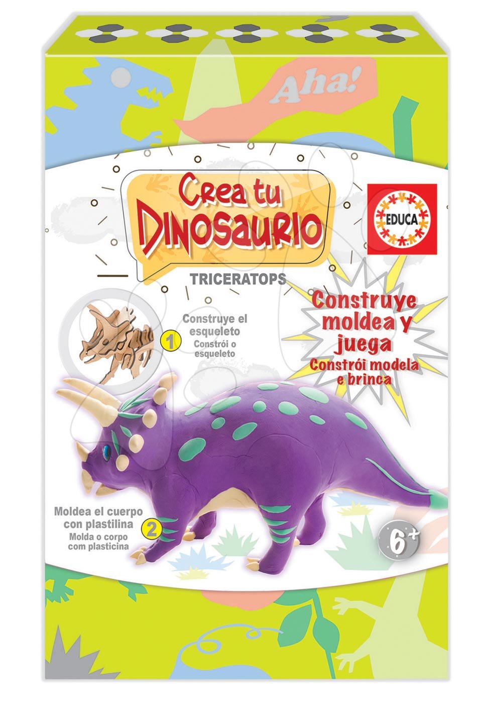Kreatívna hra Vymodeluj si svojho Dinosaura Triceratops Educa od 6 rokov