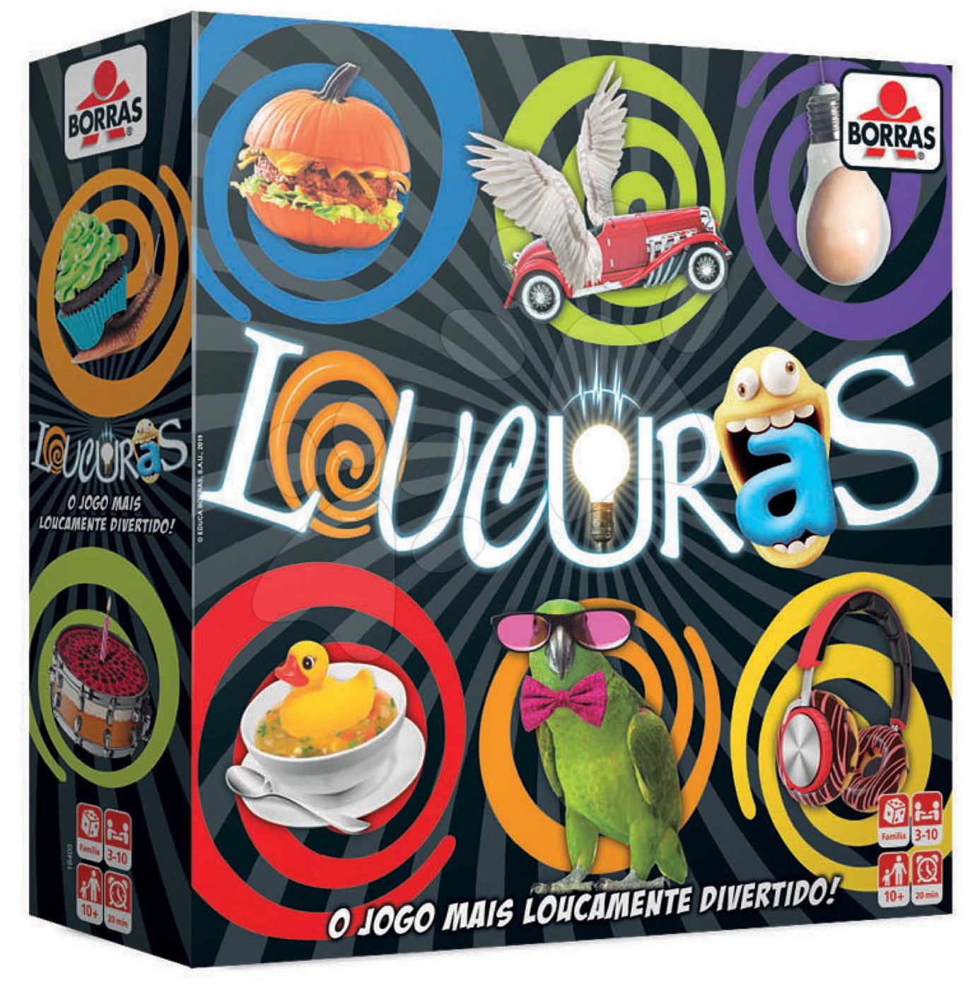 Cizojazyčné společenské hry - Společenská hra Loucuras Educa španělsky pro 3–10 hráčů od 10 let