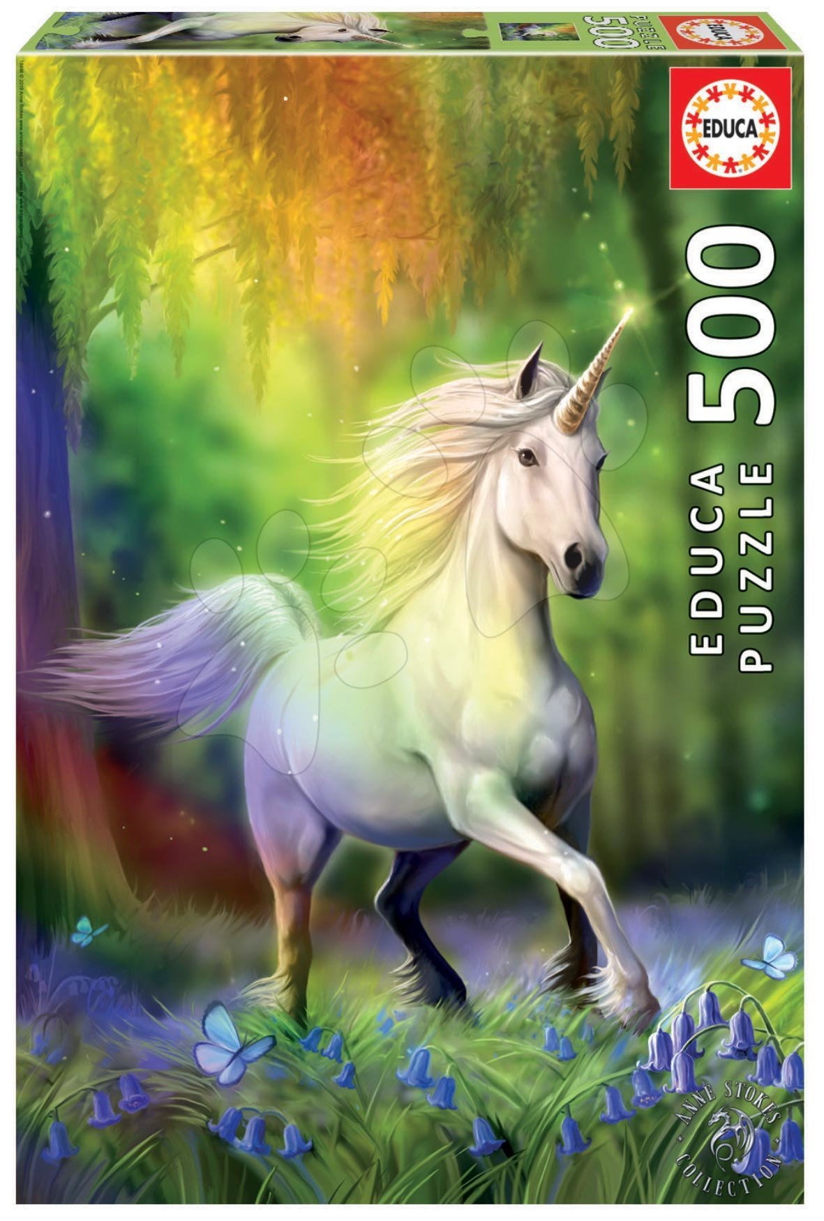 Puzzle Chase the rainbow Educa Anne Stokes 500 dílků a Fix lepidlo od 11 let