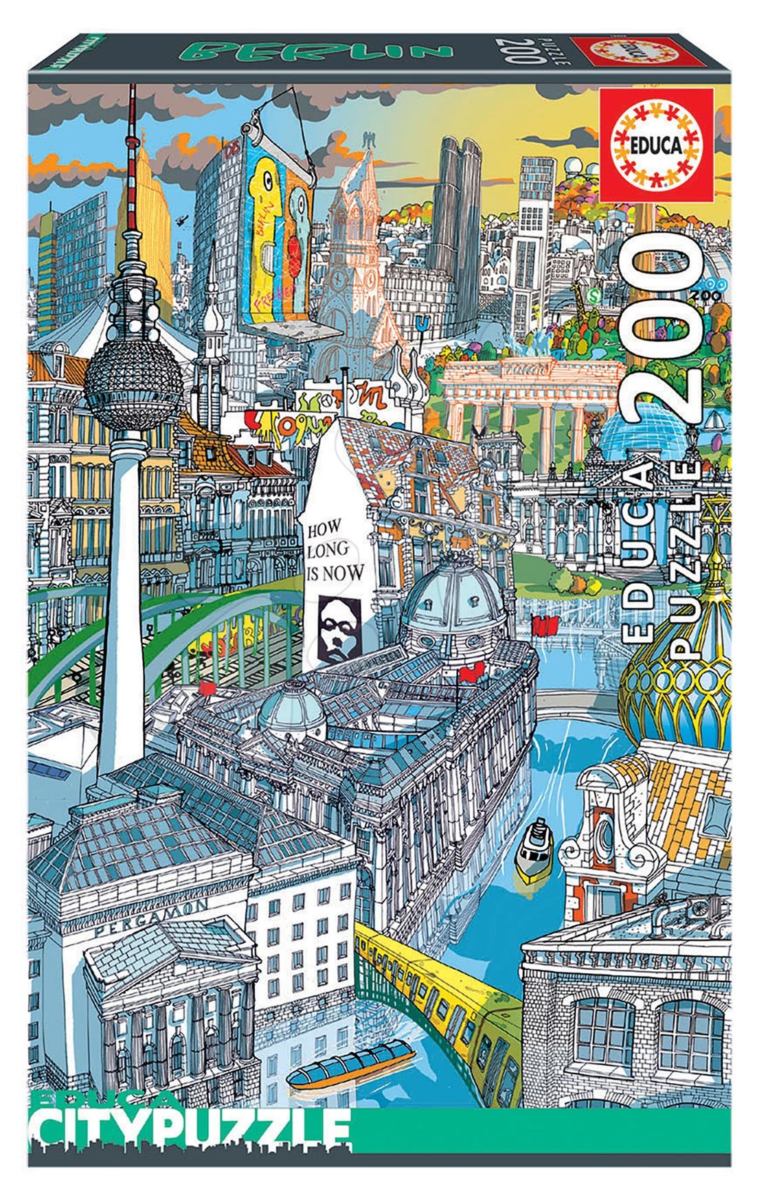 Puzzle Berlin Citypuzzles Carlo Stanga Educa 200 dielov - ilustrator od 8 rokov