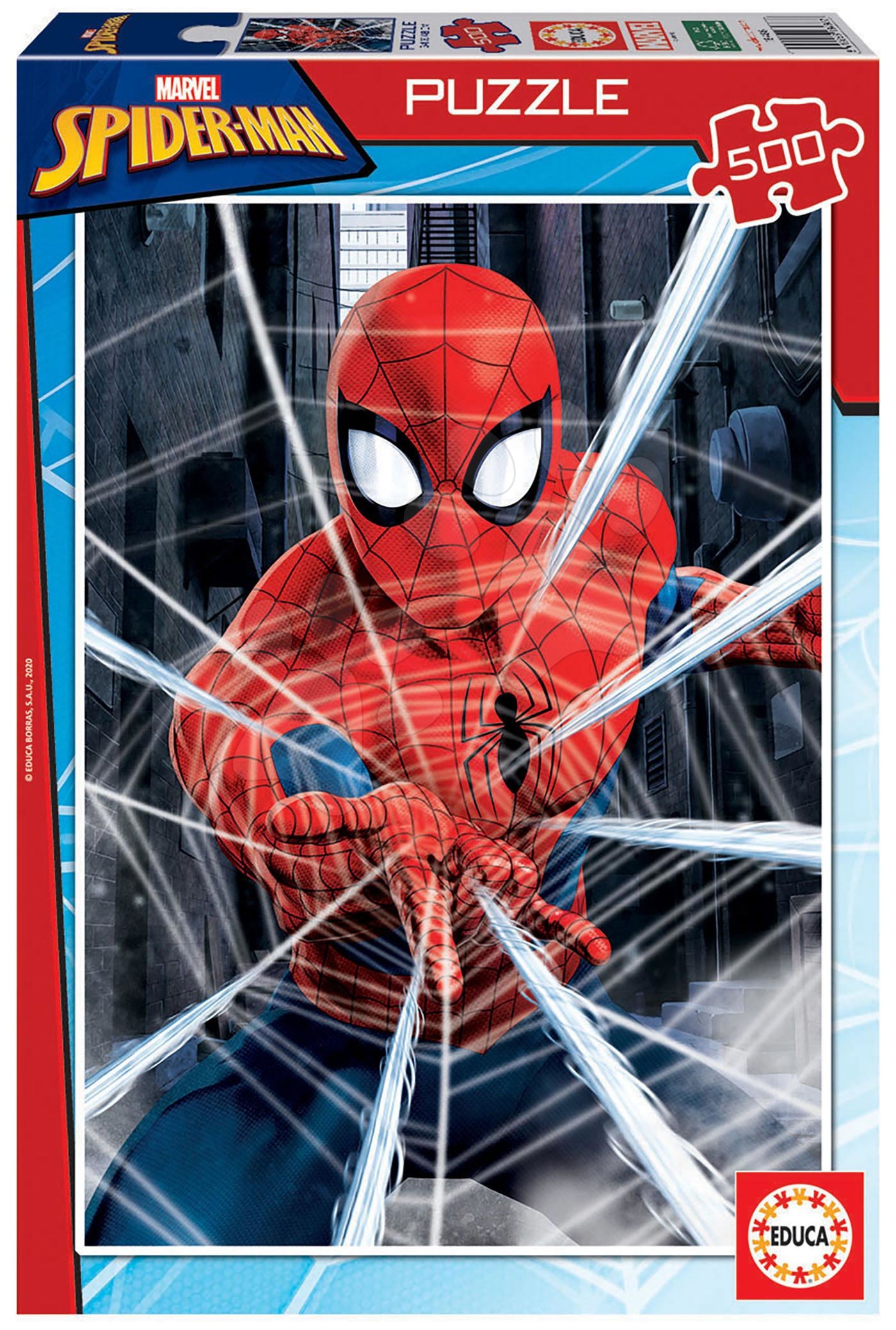 E-shop Puzzle Spiderman Educa 500 dielov a Fix lepidlo od 11 rokov