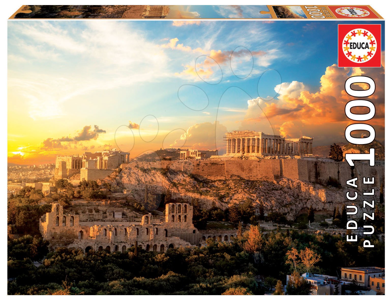 Puzzle Acropolis of Athens Educa 1000 darabos és Fix ragasztó 11 évtől