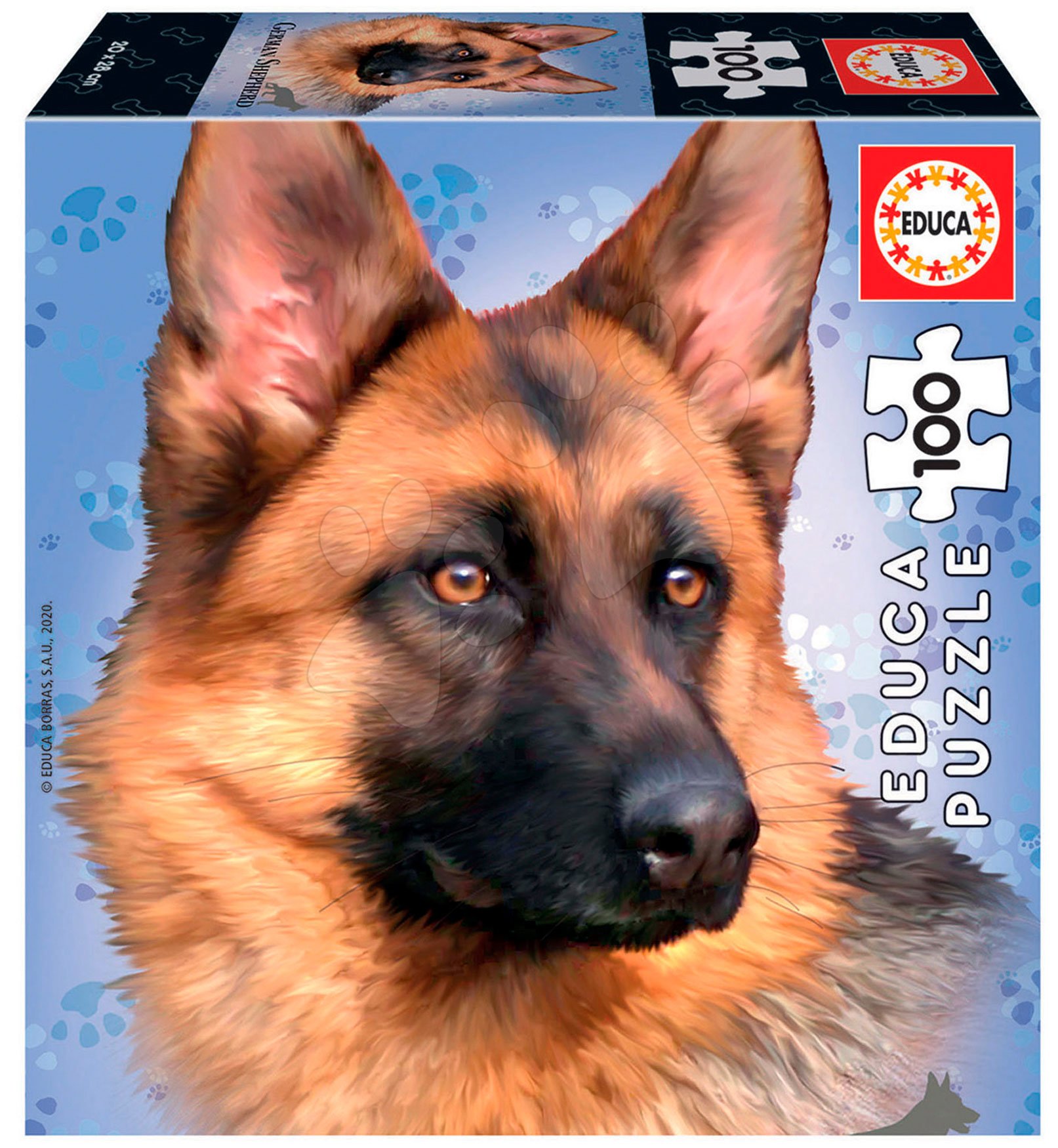 Puzzle Mini Box German Shepherd Educa 100 darabos 6 évtől