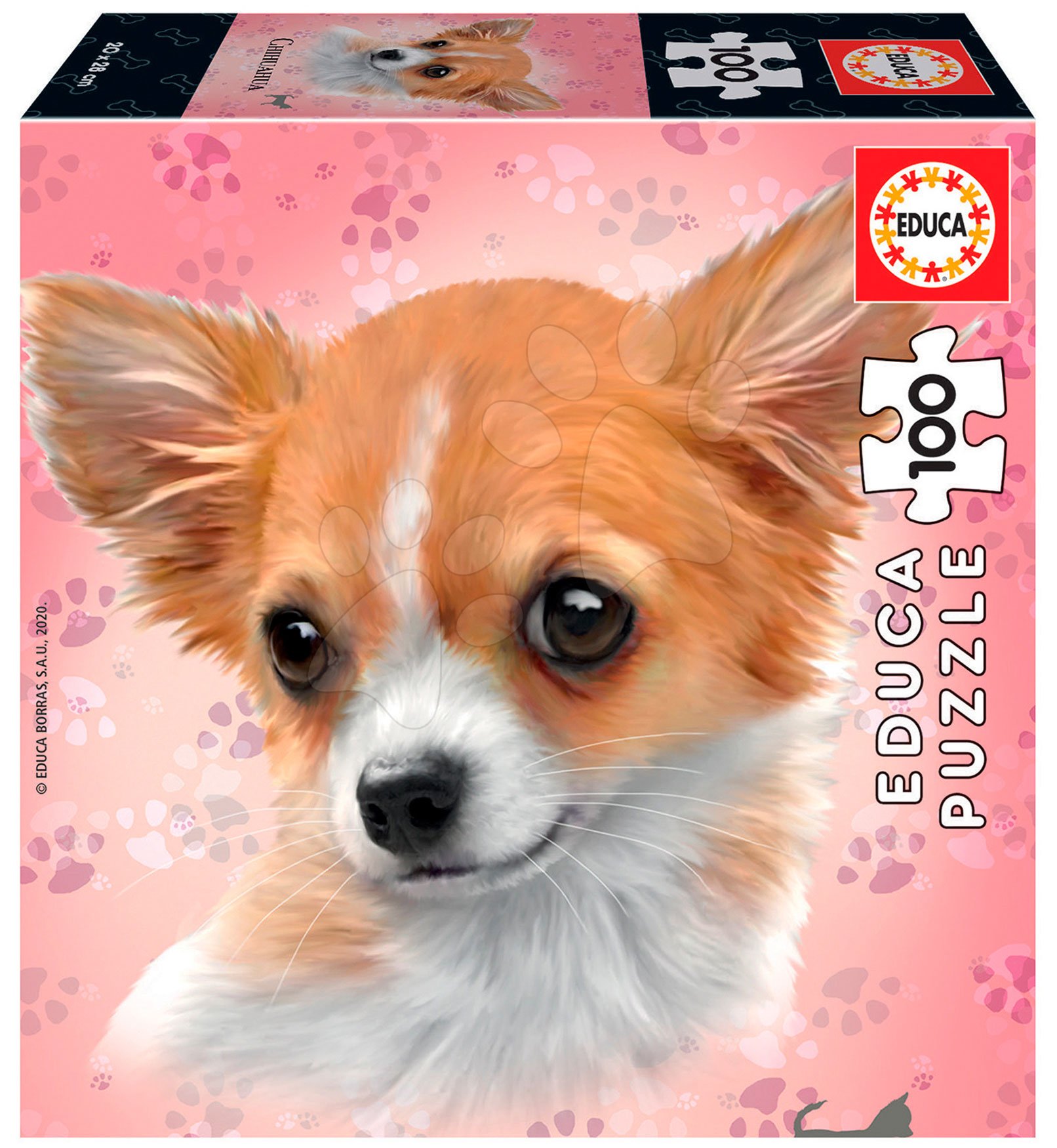 Puzzle Mini Box Chihuahua Educa 100 dielov od 6 rokov