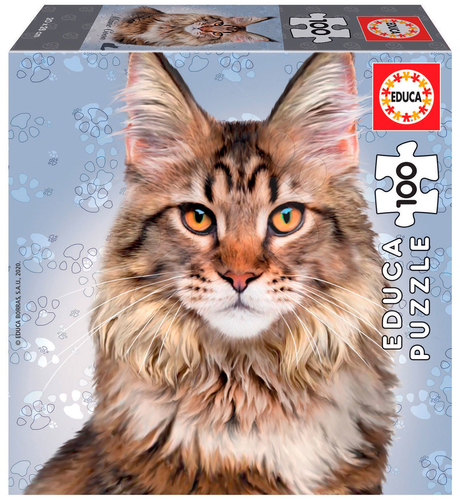 Puzzle Mini Box Maine Coon Educa 100 darabos 6 évtől