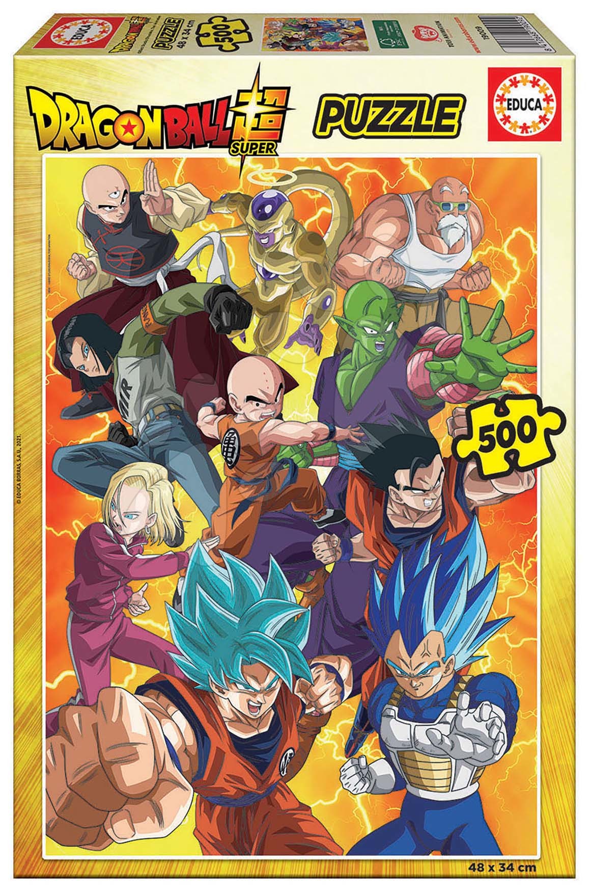 E-shop Puzzle Dragon Ball Super Educa 500 dielov a Fix lepidlo od 11 rokov