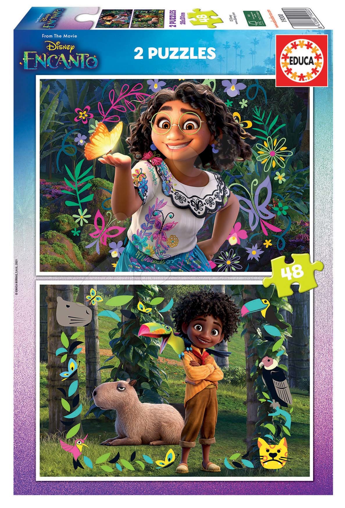 Puzzle Encanto Disney Educa 2 x 48 dílků od 5 let